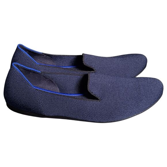 Rothy's Flats Knit Slip-On Round Toe Comfort Casual Shoes Blue Womens 8 - Picture 1 of 10